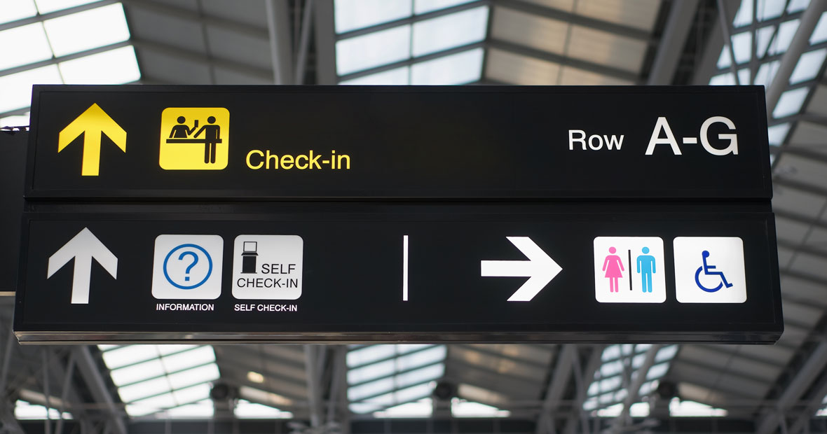 signalétique aéroport
